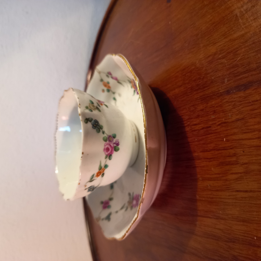 Antique Chelsea Derby Tea Bowl & Saucer