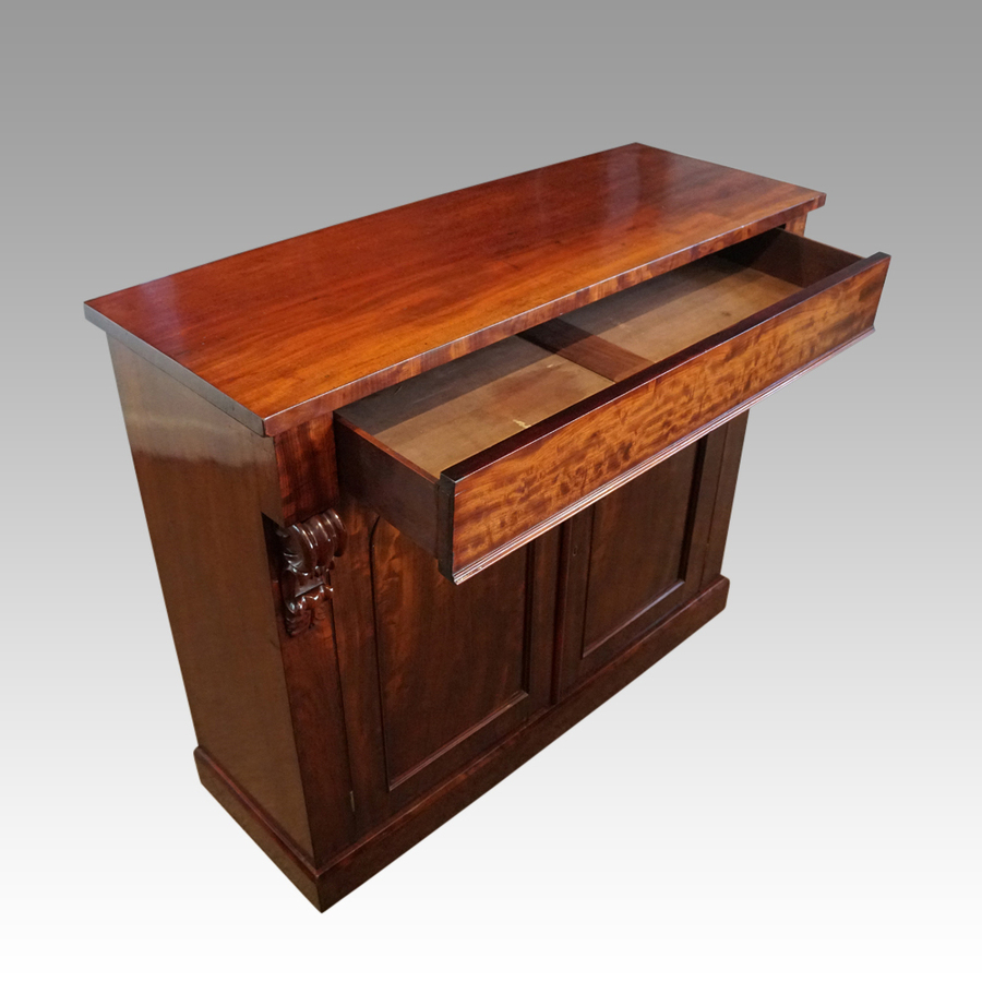 Antique Victorian mahogany chiffonier sideboard