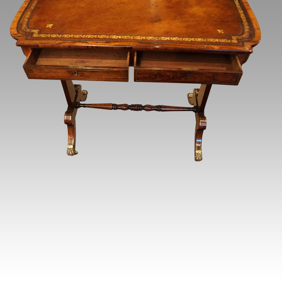 Antique Regency rosewood writing table