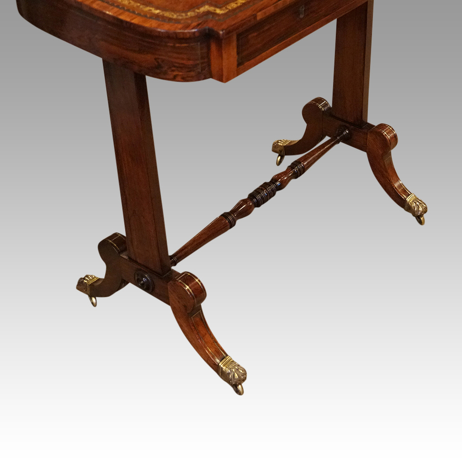 Antique Regency rosewood writing table
