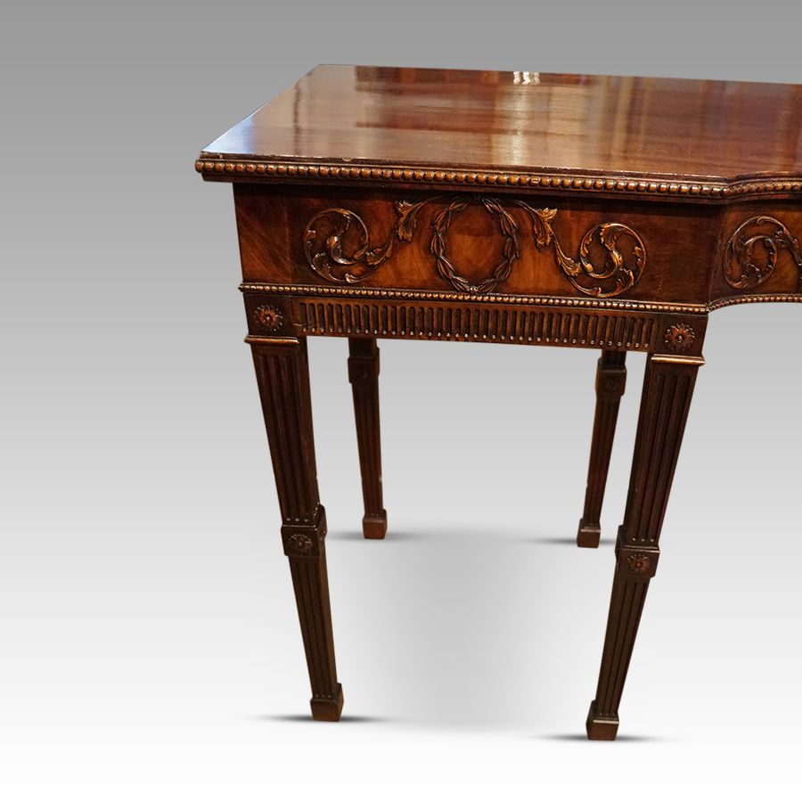 Antique 19thc. mahogany Adam serving table