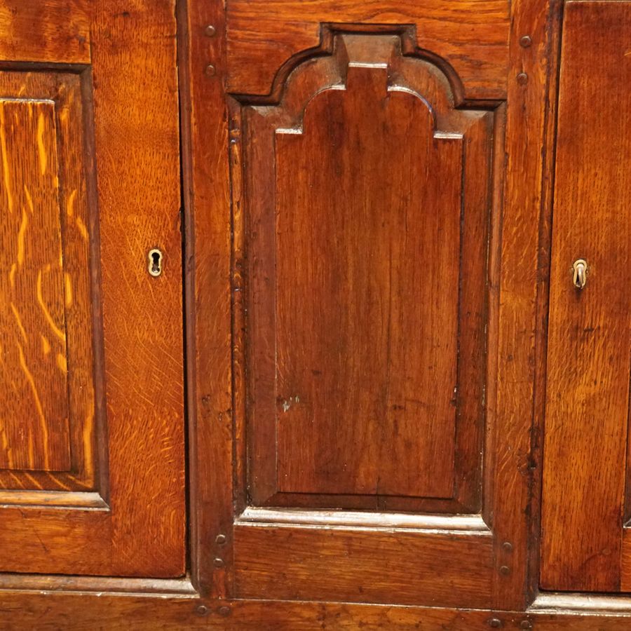 Antique 18thc. oak cupboard dresser