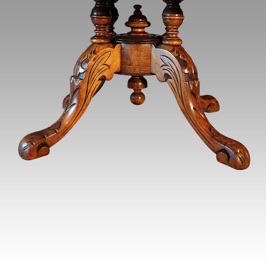 Antique Victorian walnut coffee table