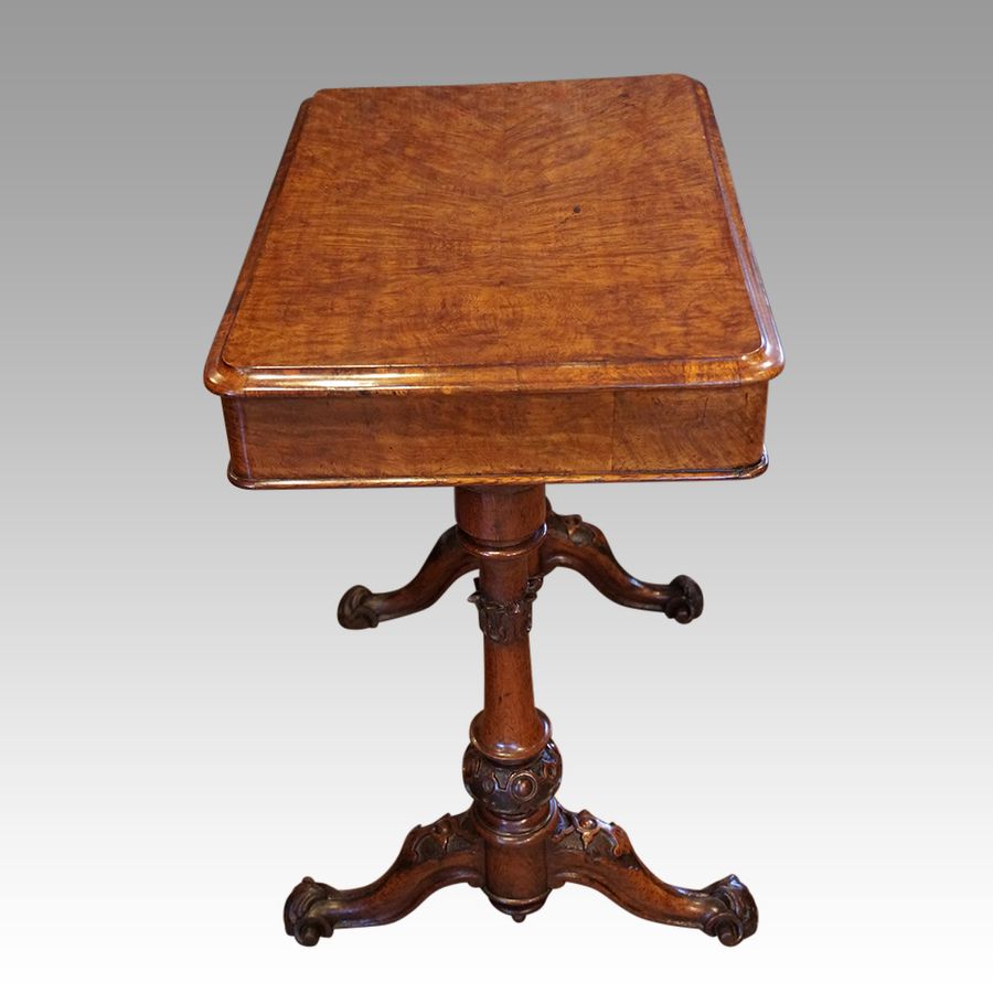 Antique Victorian pollard oak worktable