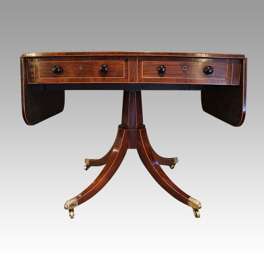 Antique Regency rosewood sofa table