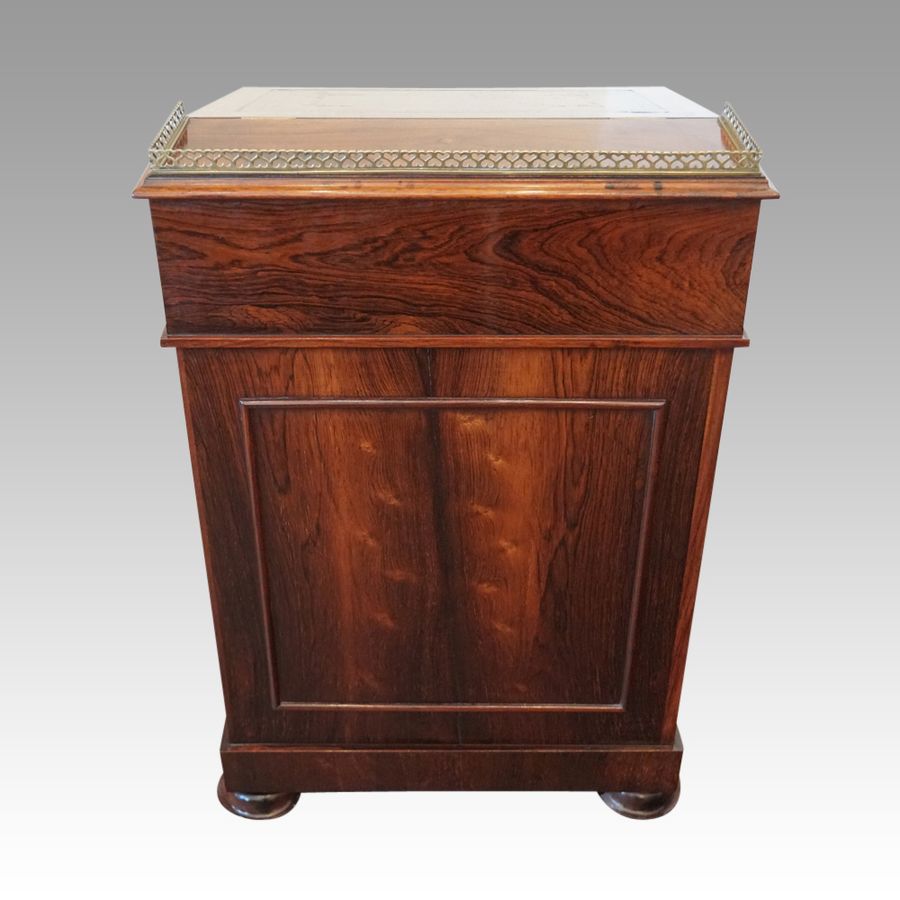 Antique William IV rosewood davenport desk