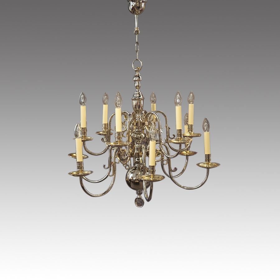Silver plated chandelier