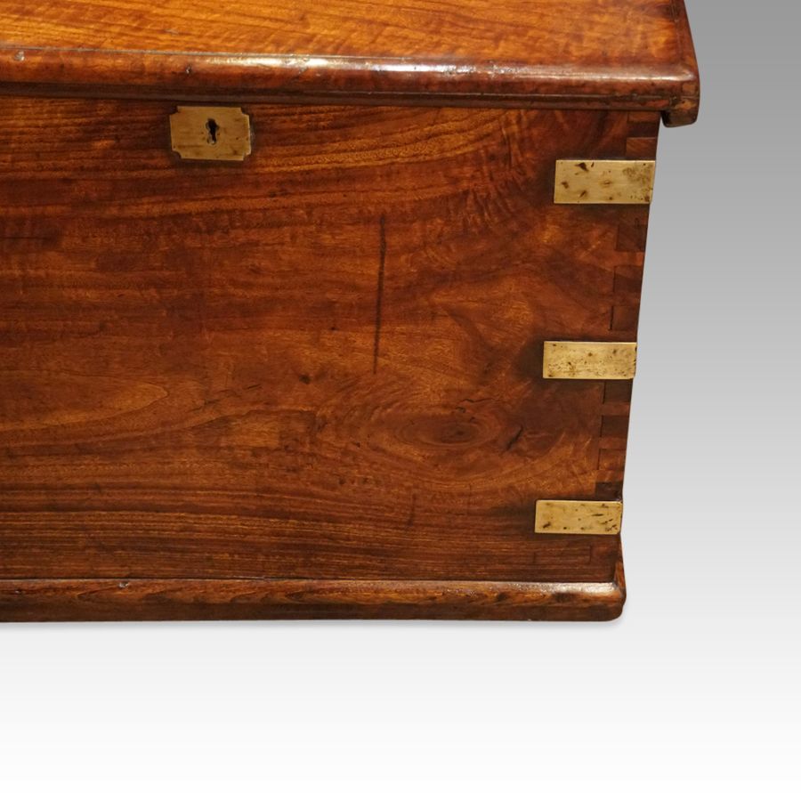 Antique Antique camphor wood campaign chest