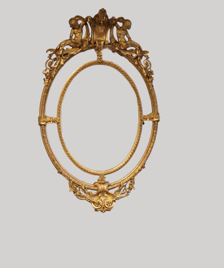 Antique Large 19thc gilt mirror
