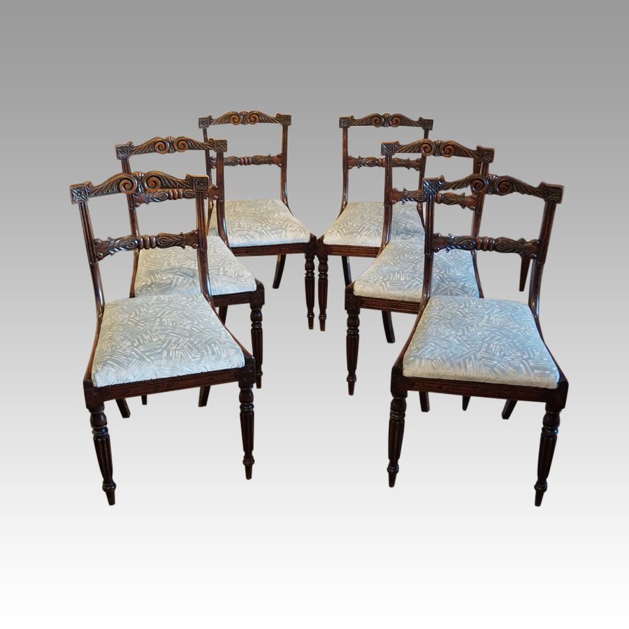 Set of 6 William IV dining chairs