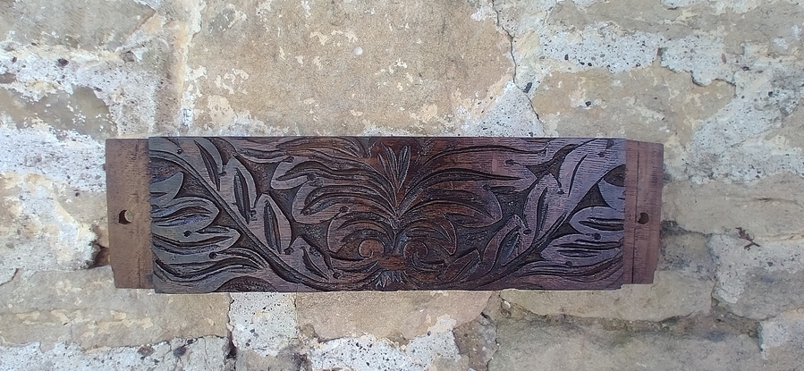 Antique 18th Century carved Oak Rail fragment (Ref: 03292)