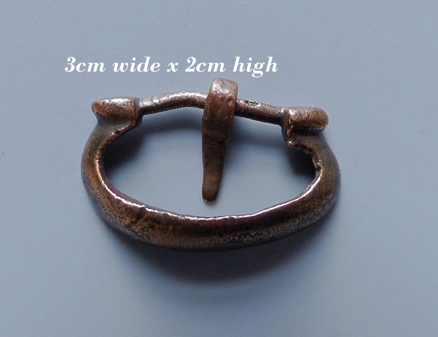 Antique Saxon Bronze Buckle 600 to 800 A.D.