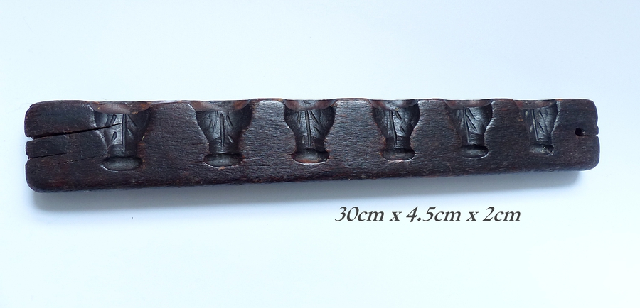 Kitchenalia, late 18th early 19th c. Hand Carved Chocolate Sweet mould
