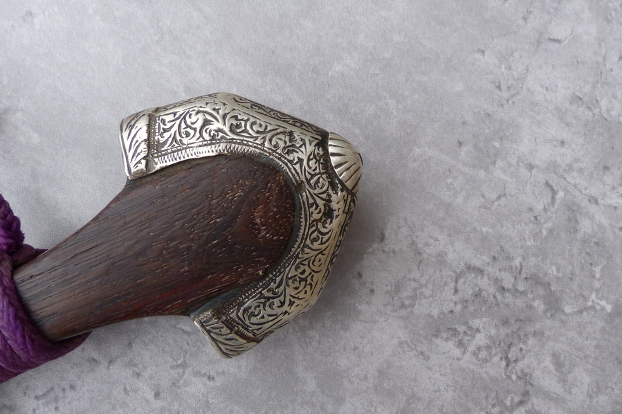 Antique Fine Antique Moroccan Silver Mounted Dagger, Jambiya,  Koummya (Ref: 40754)