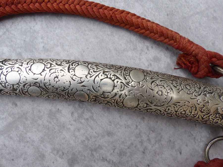 Antique Fine Antique Moroccan Silver Mounted Dagger, Jambiya,  Koummya (Ref: 40754)