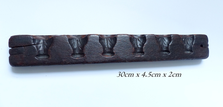 Antique Kitchenalia, late 18th early 19th c. Hand Carved Chocolate Sweet mould