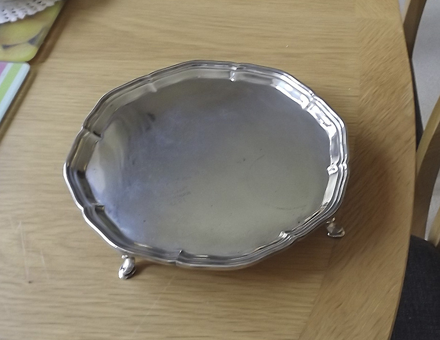 Antique Silver drinks tray