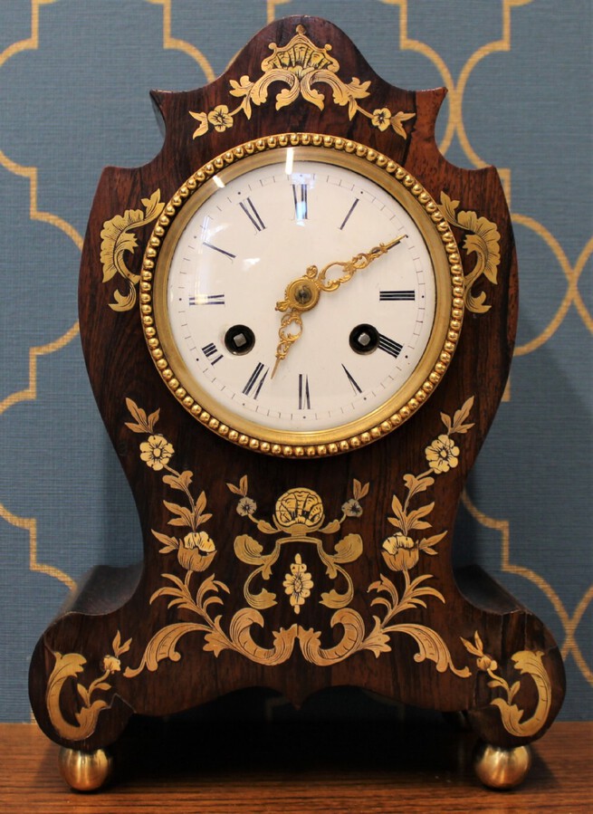 Silk Suspension French Mantel Clock