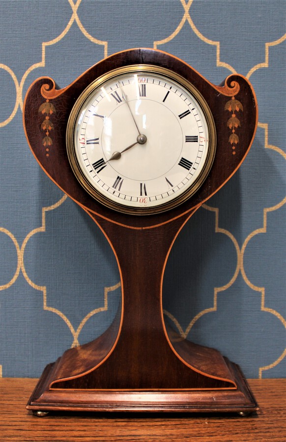 French Art Nouveau Balloon Mantel Clock