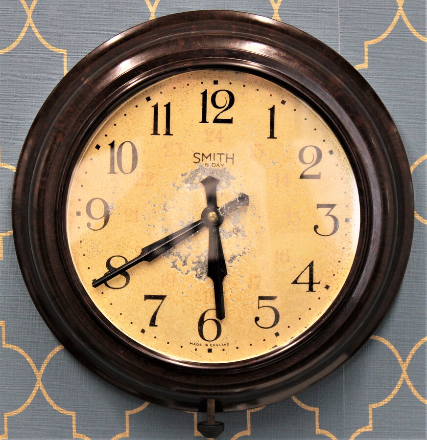 Smiths 8 Day Bakelite Wall Clock