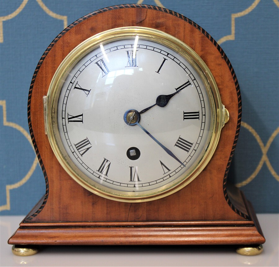 8 Day Silvered Dial Astral Mantel Clock