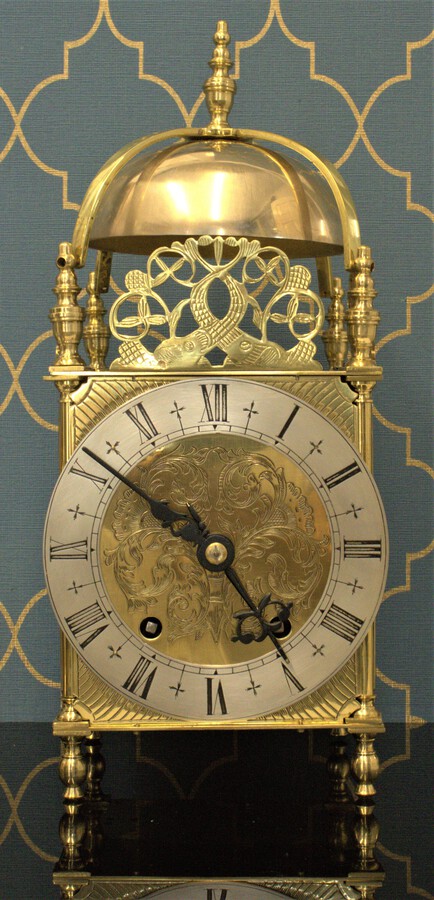 Large Early 1900s English Lantern Clock 