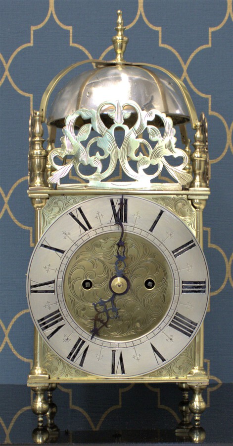 1850 Double Fusee Brass Lantern Clock