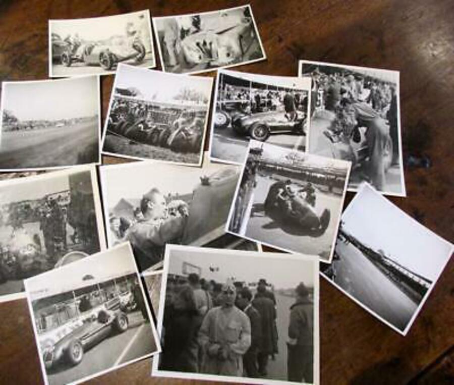 Huge COLLECTION of ORIGINAL 1930's & 40's GRAND PRIX RACING PHOTOGRAPHS x 162