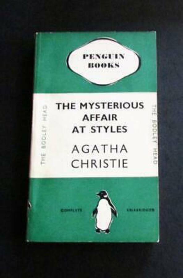 1935 AGATHA CHRISTIE Rare Early Green Penguin THE MYSTERIOUS AFFAIR AT STYLES