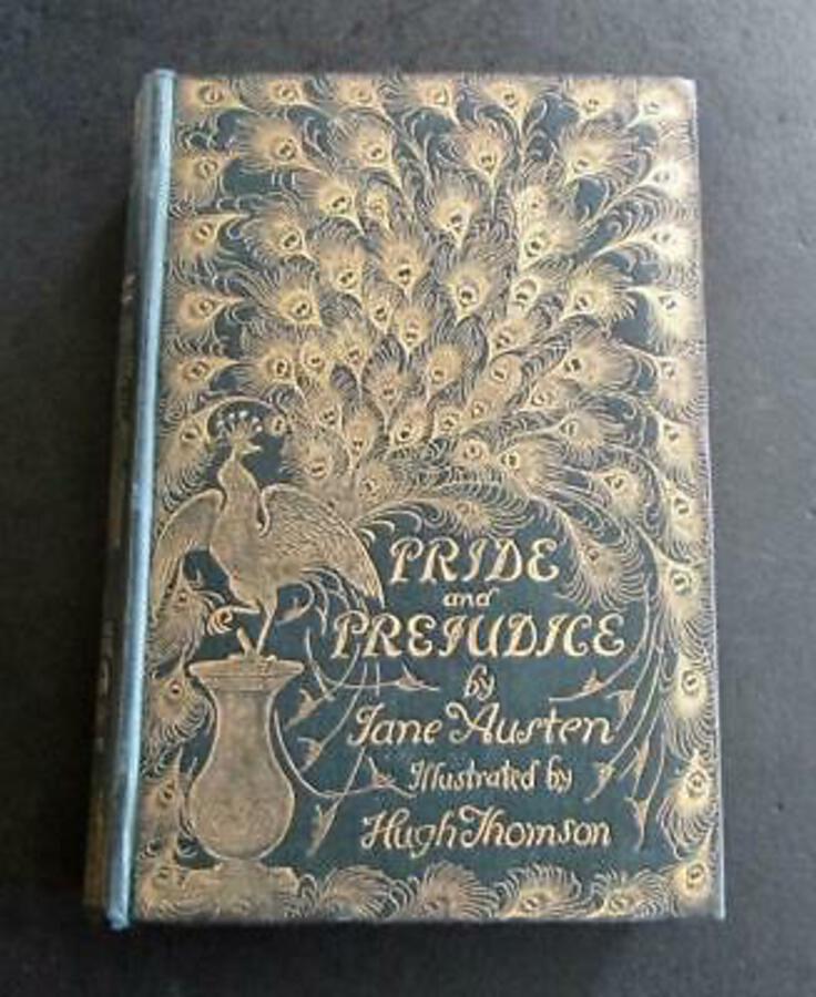1894 PRIDE & PREJUDICE Rare Peacock First UK Edition JANE AUSTEN & Hugh Thomson