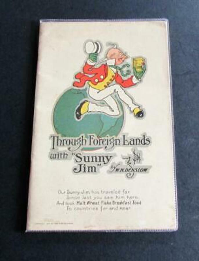 1910 W W DENLSLOW Through Foreign Lands With Sunny Jim RARE Promotional Booklet