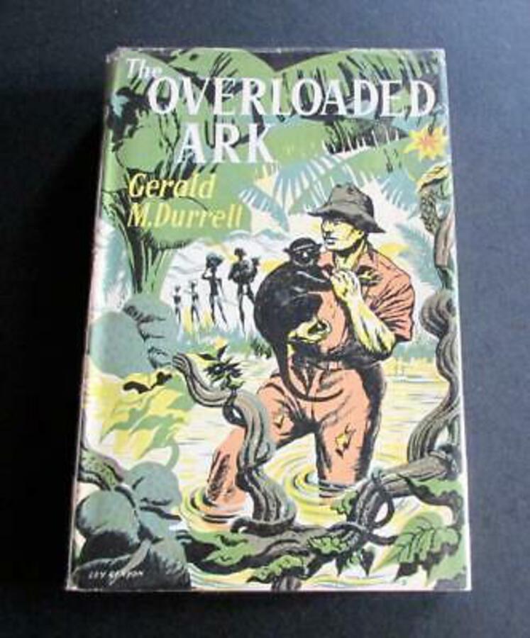 1953 THE OVERLOADED ARK By GERALD DURRELL 1st Ed 1st Issue & ORIGINAL JACKET