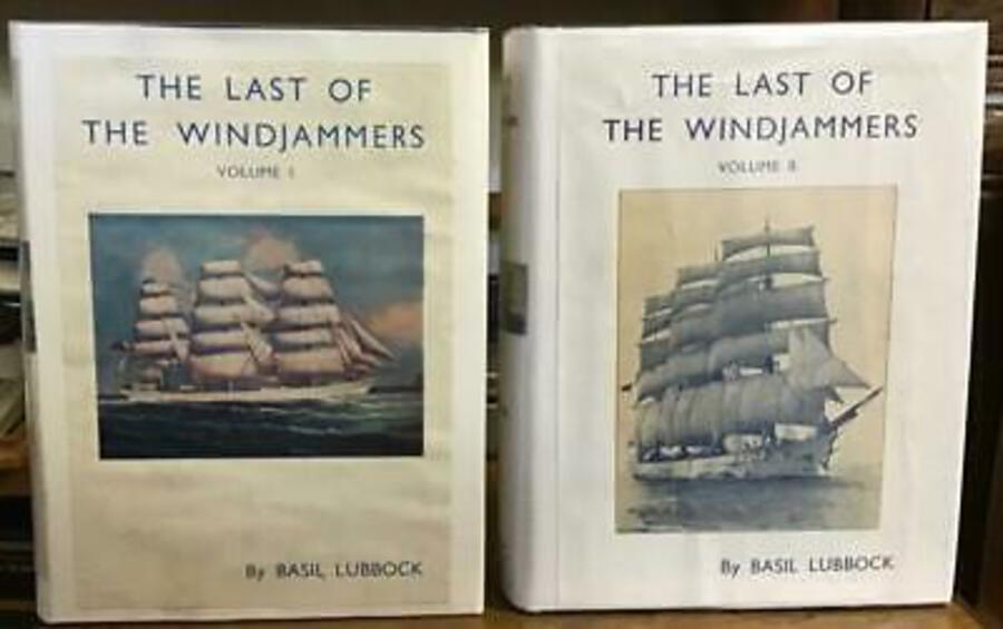 1948 The Last Of The Windjammers By Basil Lubbock 2 VOLUME SET Hardbacks