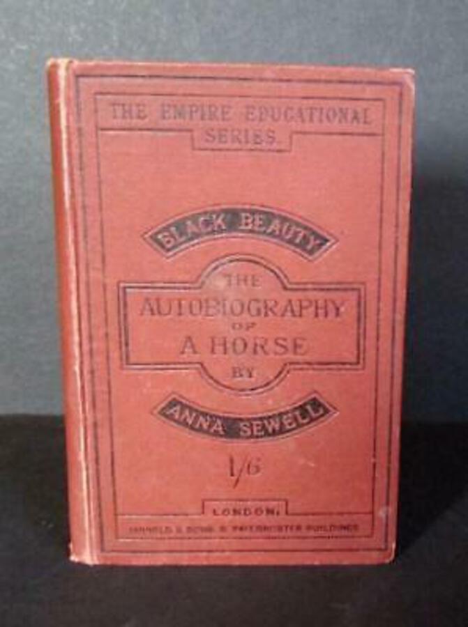 1890 ANNA SEWELL Black Beauty The Autobiography Of A Horse VERY RARE EDITION