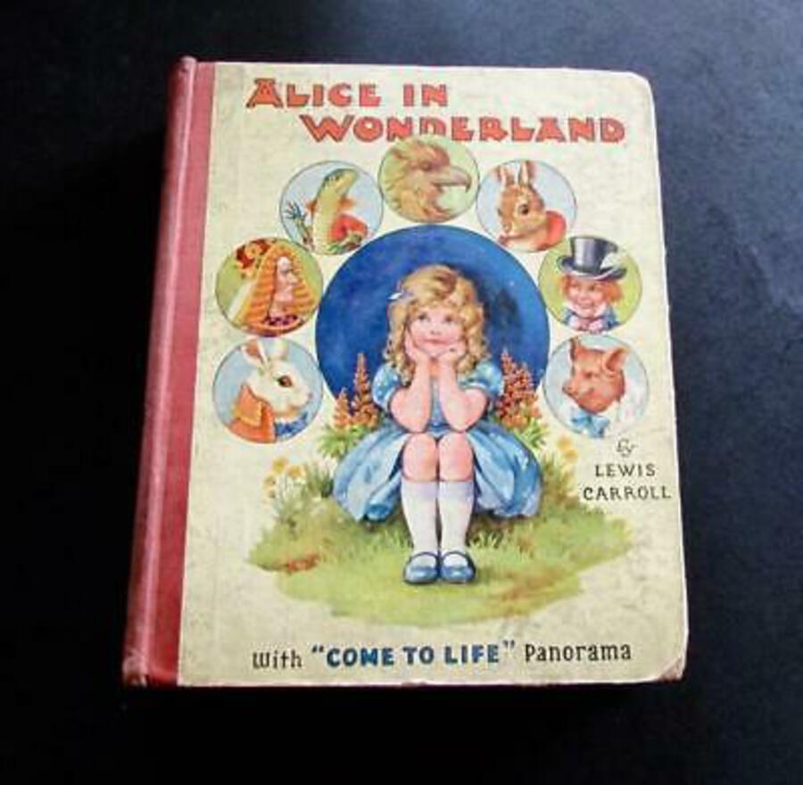 1920 ALICE IN WONDERLAND Rare Come To Life Panorama Edition By LEWIS CARROLL