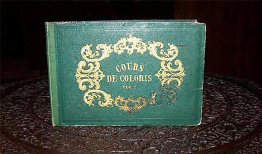 1850 ECOLE DE DESSIN Rare French ART BOOK Hand Coloured Illustrations