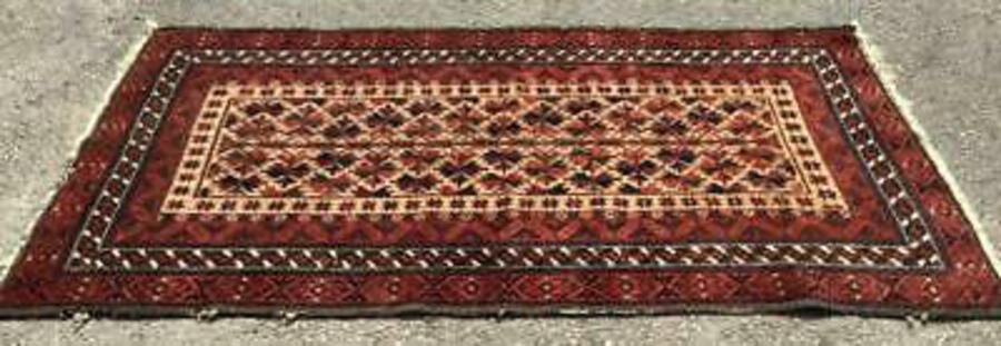 Fine ANTIQUE BELOUCH Hand Made MIDDLE EASTERN RUG c.1920's TRADITIONAL DESIGN