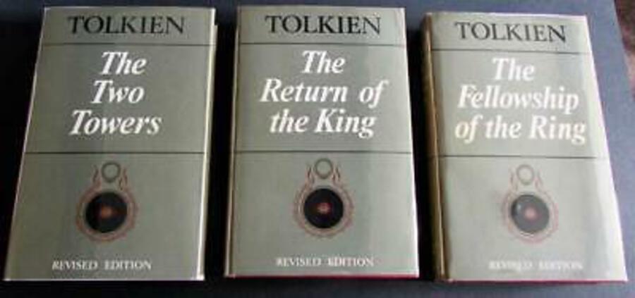 1967 J R R TOLKIEN SET THE LORD OF THE RINGS TRILOGY 3 X VOLUMES  DUST JACKETS