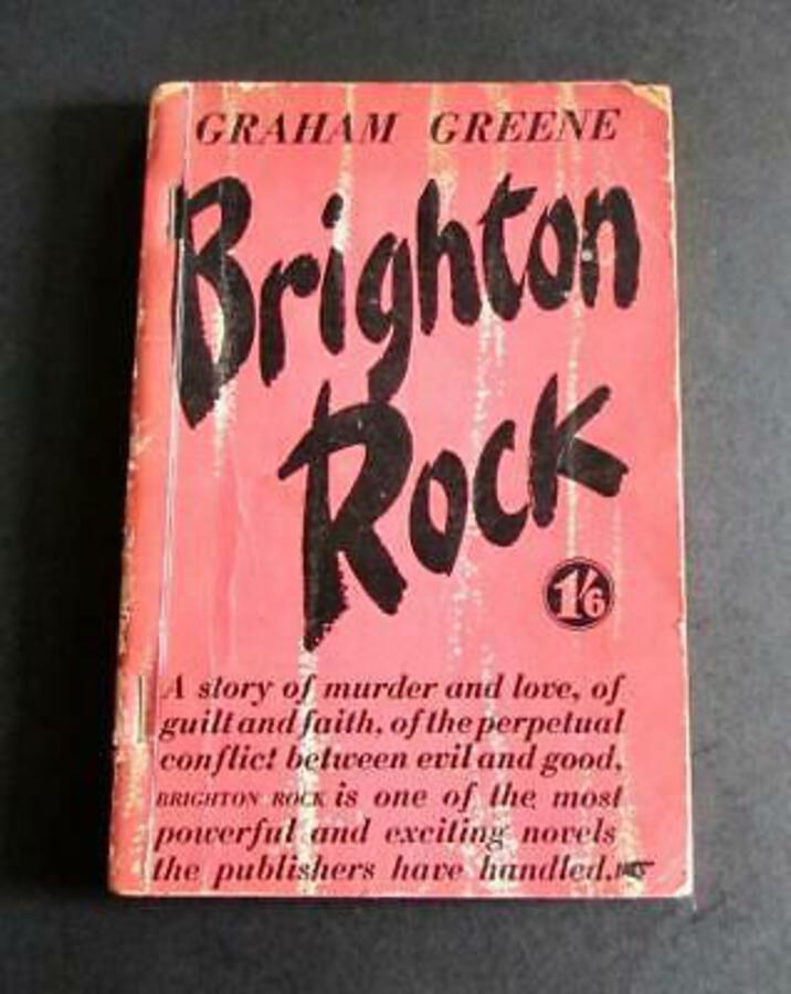 1945 GRAHAM GREENE FIRST AUSTRALIAN EDITION OF BRIGHTON ROCK ORIGINAL CARD COVER