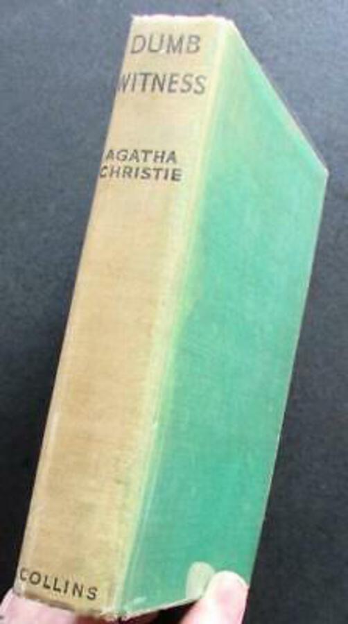 1940 DUMB WITNESS By AGATHA CHRISTIE Early CRIME NOVEL Original Binding