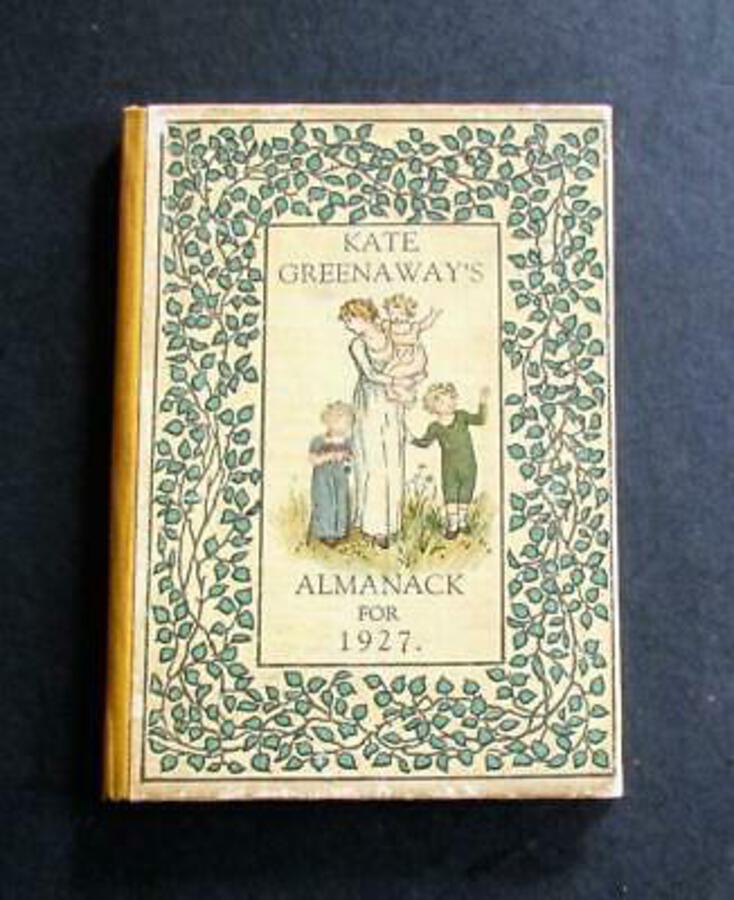 Miniature Book KATE GREENAWAY ALMANACK For 1927 Numerous Colour Illustrations