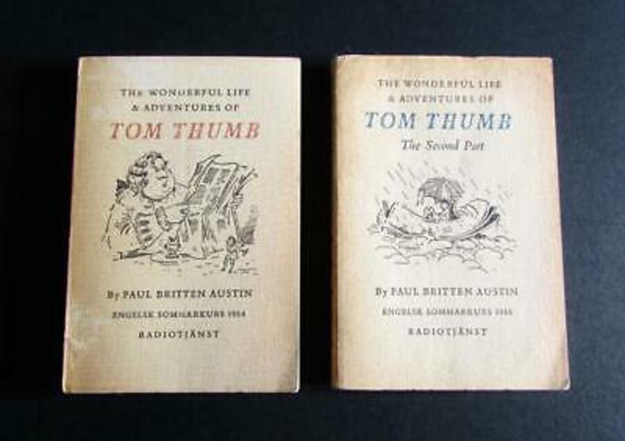 1954 MERVYN PEAKE SET The Wonderful life & Adventures Of Tom Thumb 2 x Volumes