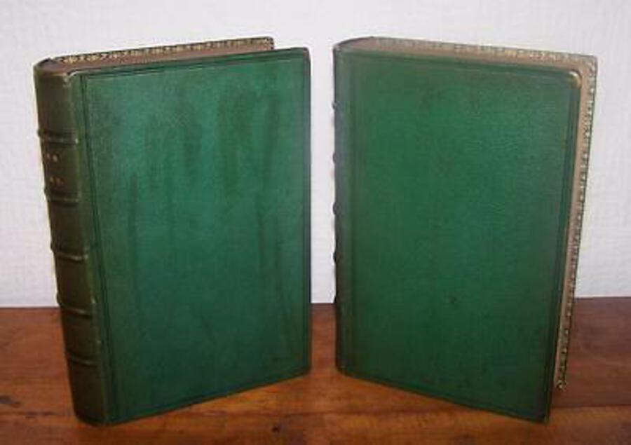 1863 Oeuvres Completes De Moliere, 2 LEATHER VOLS