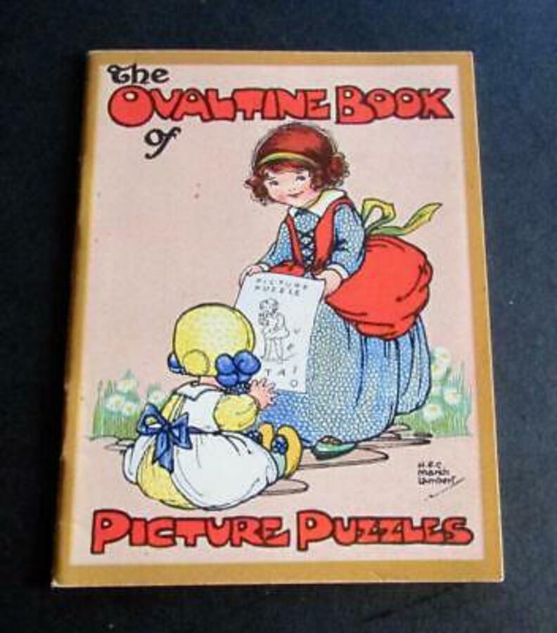 1930's The OVALTINE BOOK Of PICTURE PUZZLES Rare Miniature Children's Book