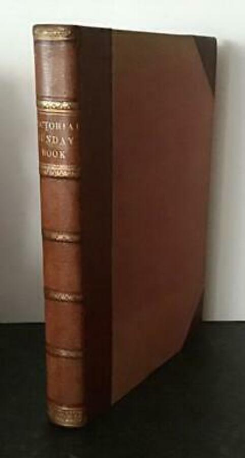 1845 The Pictorial Sunday Book By John Kitto LARGE FOLIO SIZE LEATHER BOOK