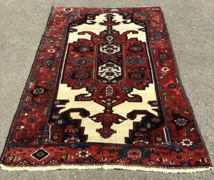 Very Fine ANTIQUE KURDISH HAMADAN CARPET Hand Made Wool Rug From MIDDLE EAST