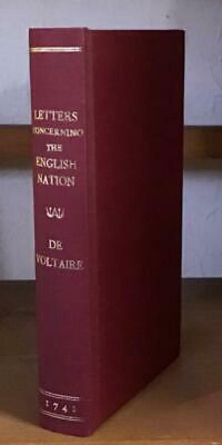 1741 Letters Concerning The English Nation By Voltaire RARE SECOND EDITION