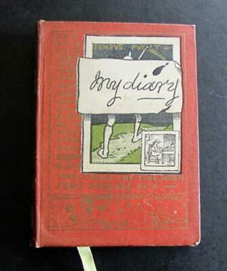 1890 MY DIARY ILLUSTRATED Rare Children's Book By EDMUND EVANS First UK Edition