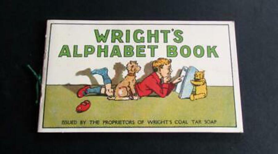 1920 WRIGHT'S ALPHABET BOOK Issued By WRIGHT'S COAL TAR SOAP Children's Book