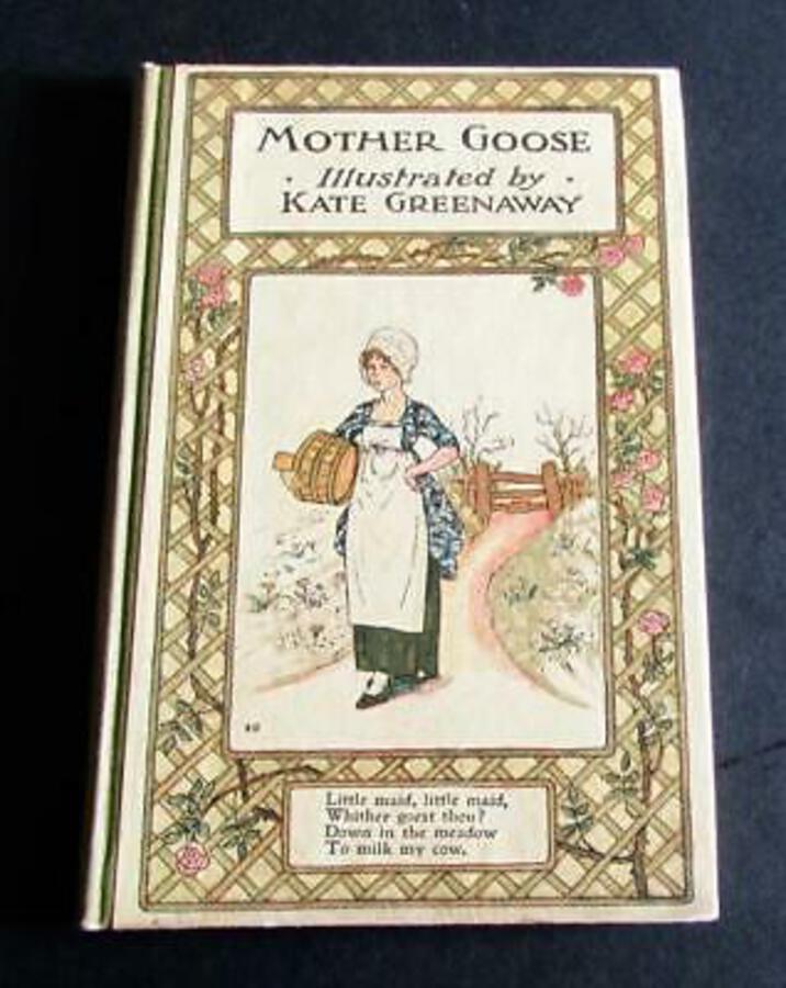 1910 KATE GREENAWAY Mother Goose Or The Old Nursery Rhymes Rare Early Edition
